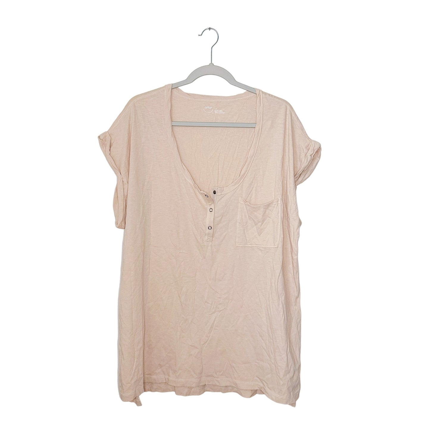 NWT Aerie Oversized Henley, Size L