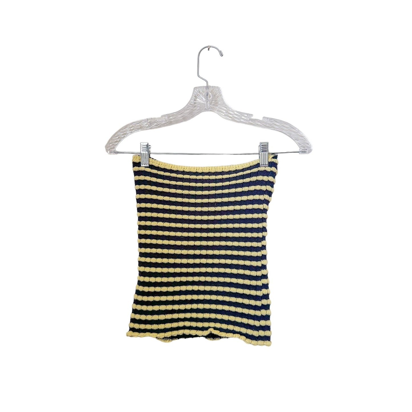 Striped Knitted Tube Top , Size S