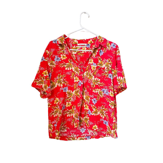 Urban Outfitters Hawaiian Floral Button Up, Size Small