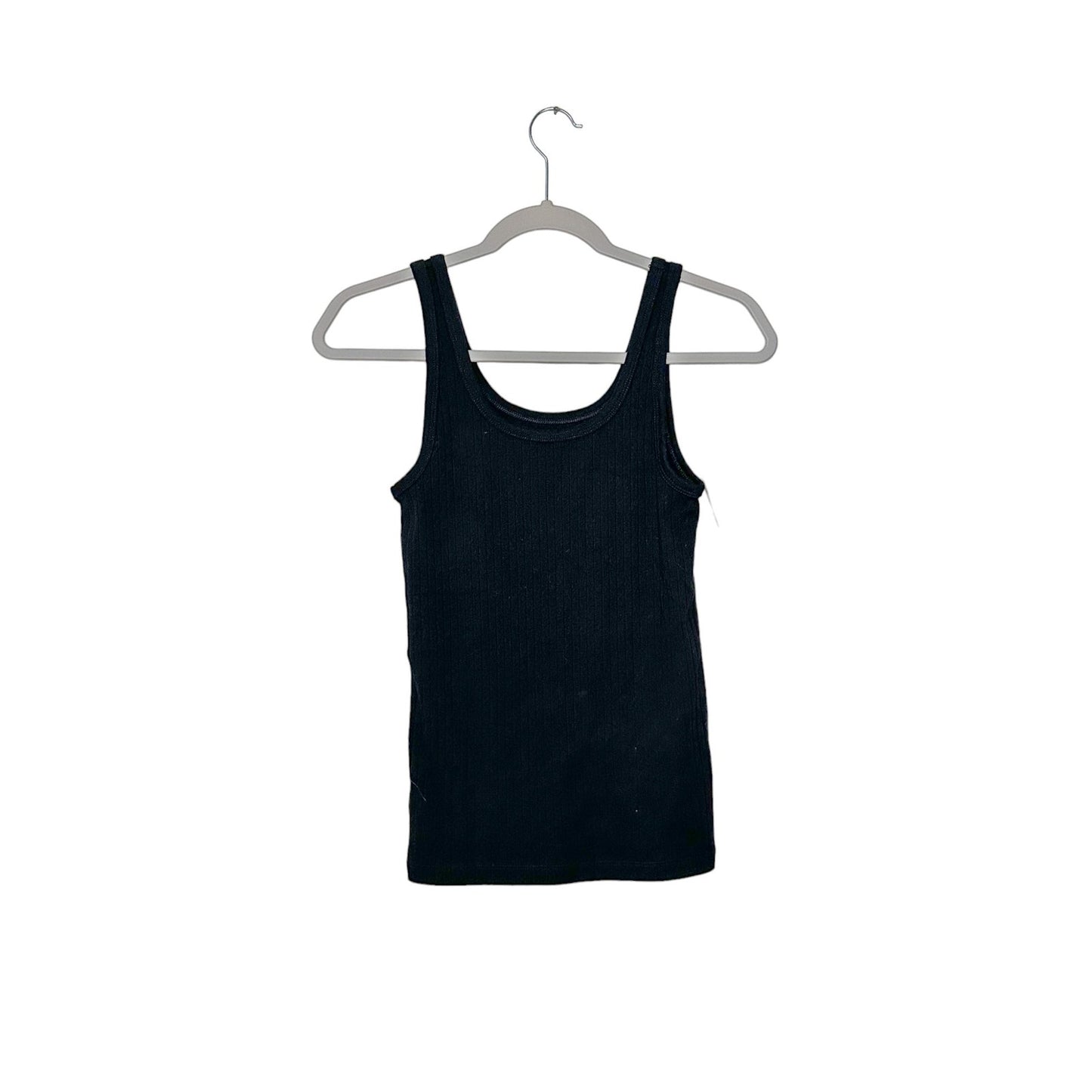 NWT Aerie Simple Black Ribbed Tank, Size S