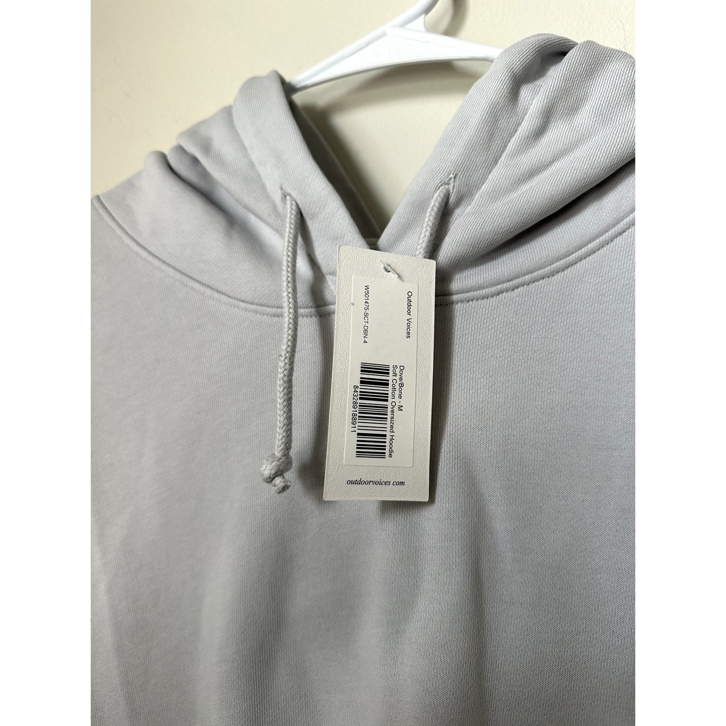 NWT Outdoor Voices Soft Cotton Oversized Hoodie, Size M