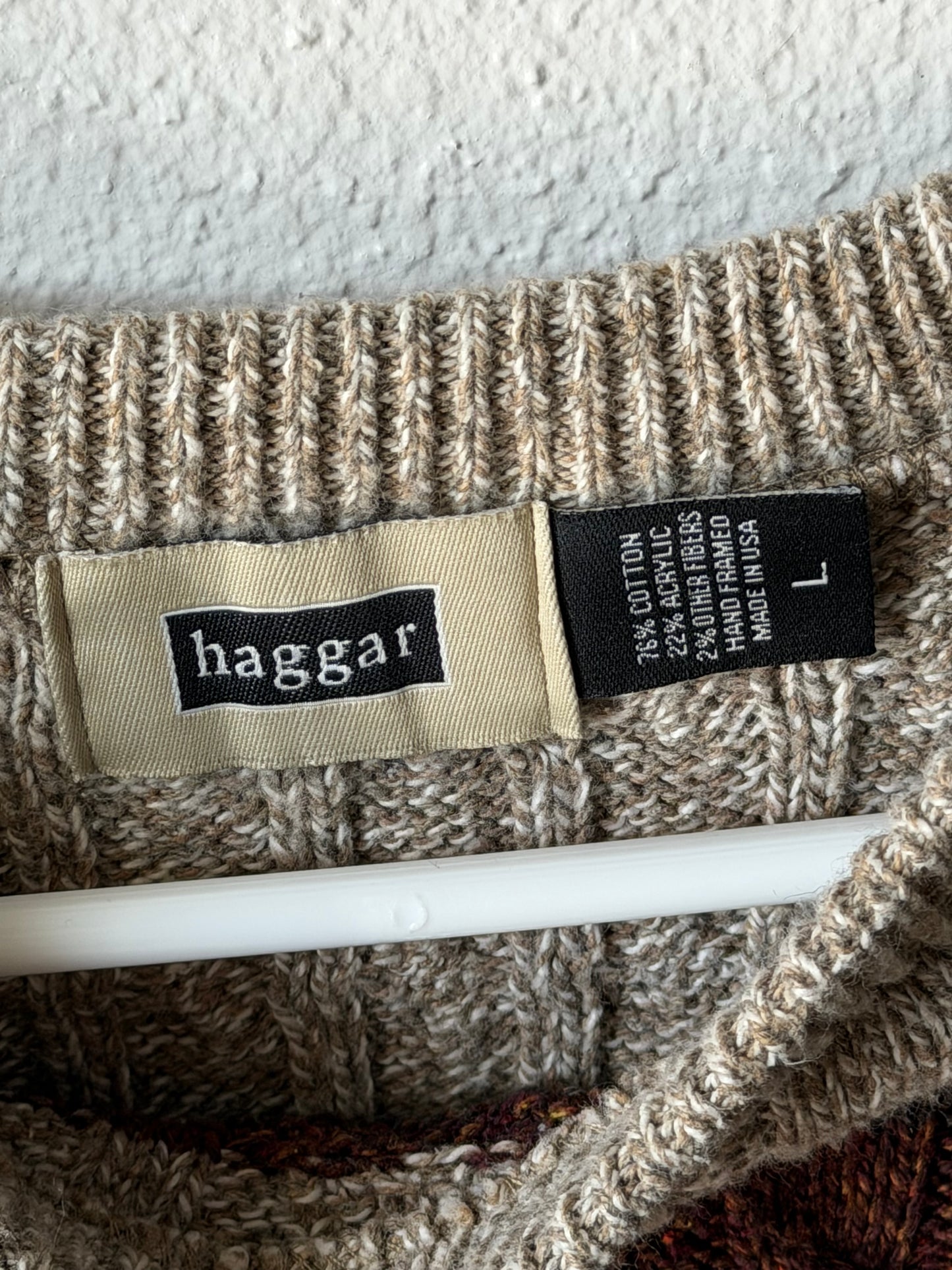 Vintage 90’s Haggar Knit Striped Sweater