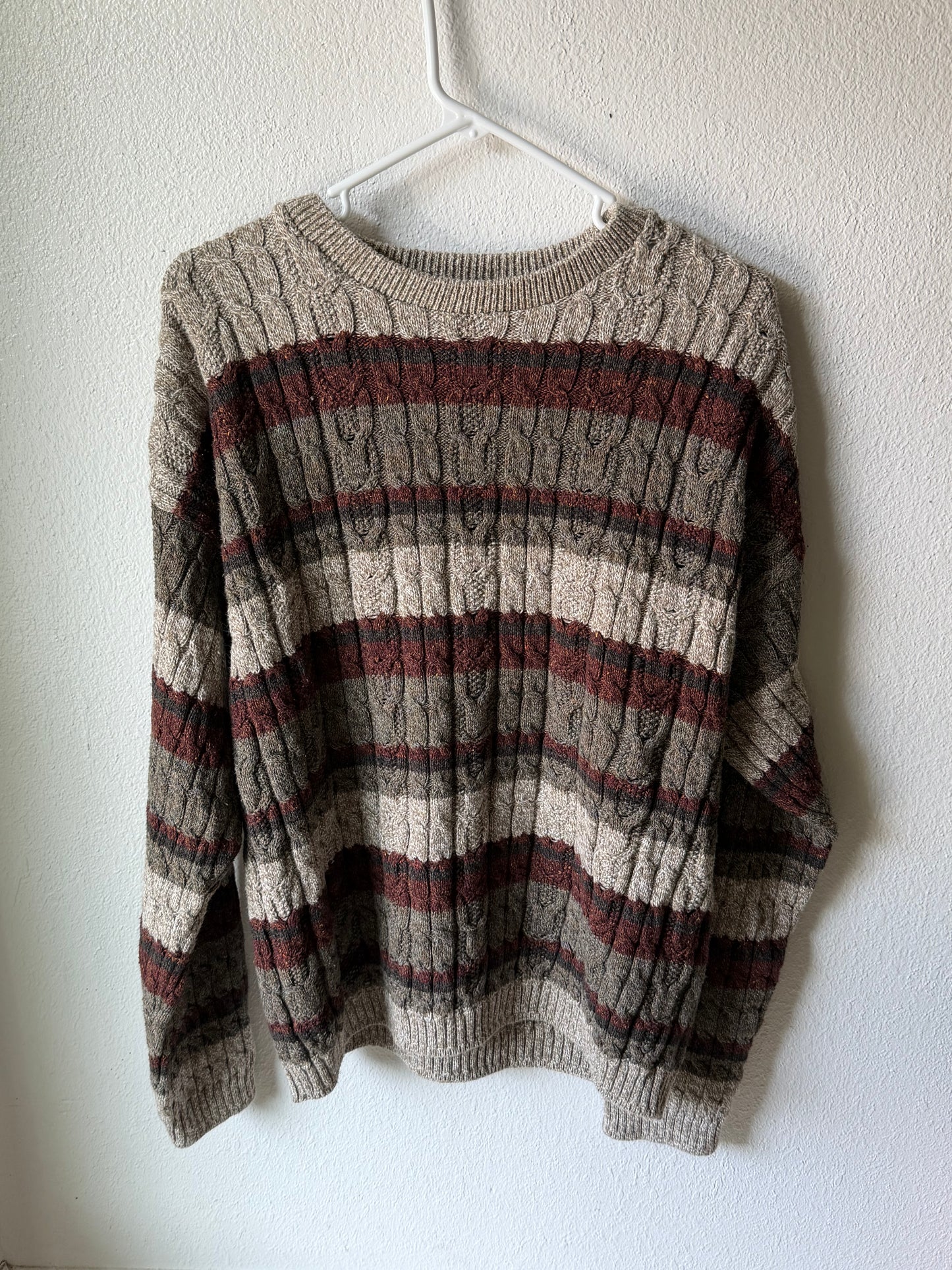 Vintage 90’s Haggar Knit Striped Sweater