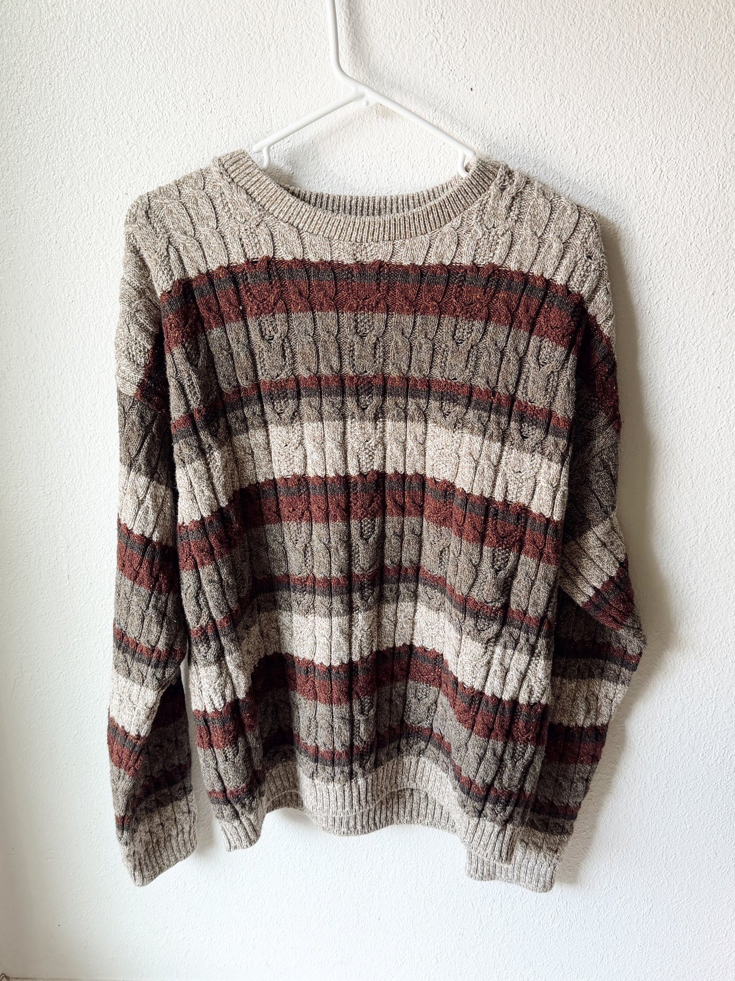 Vintage 90’s Haggar Knit Striped Sweater