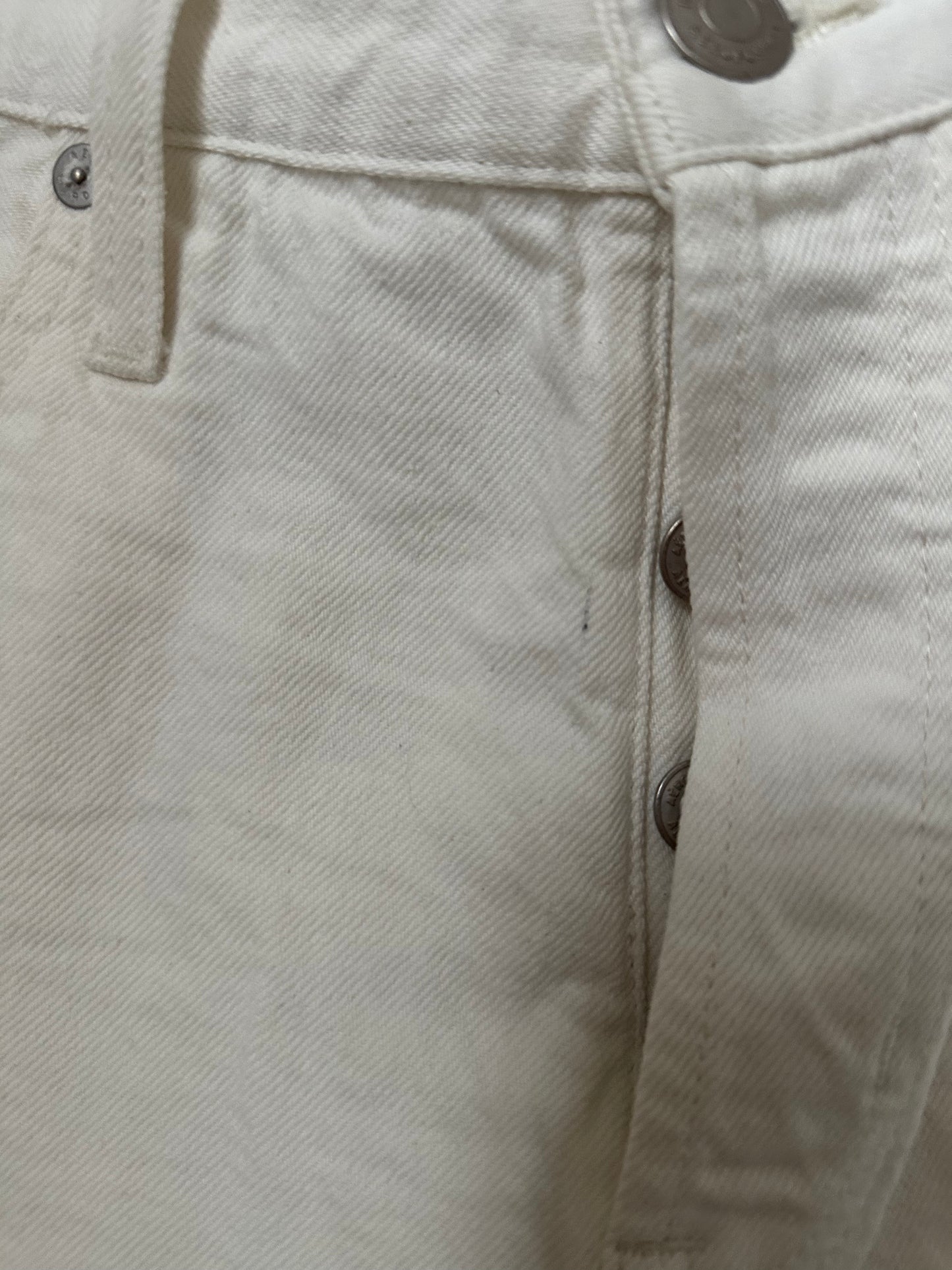 NWT Aeropostale 90's High Waist Cut-Off 4" Shorts in White, Size 8