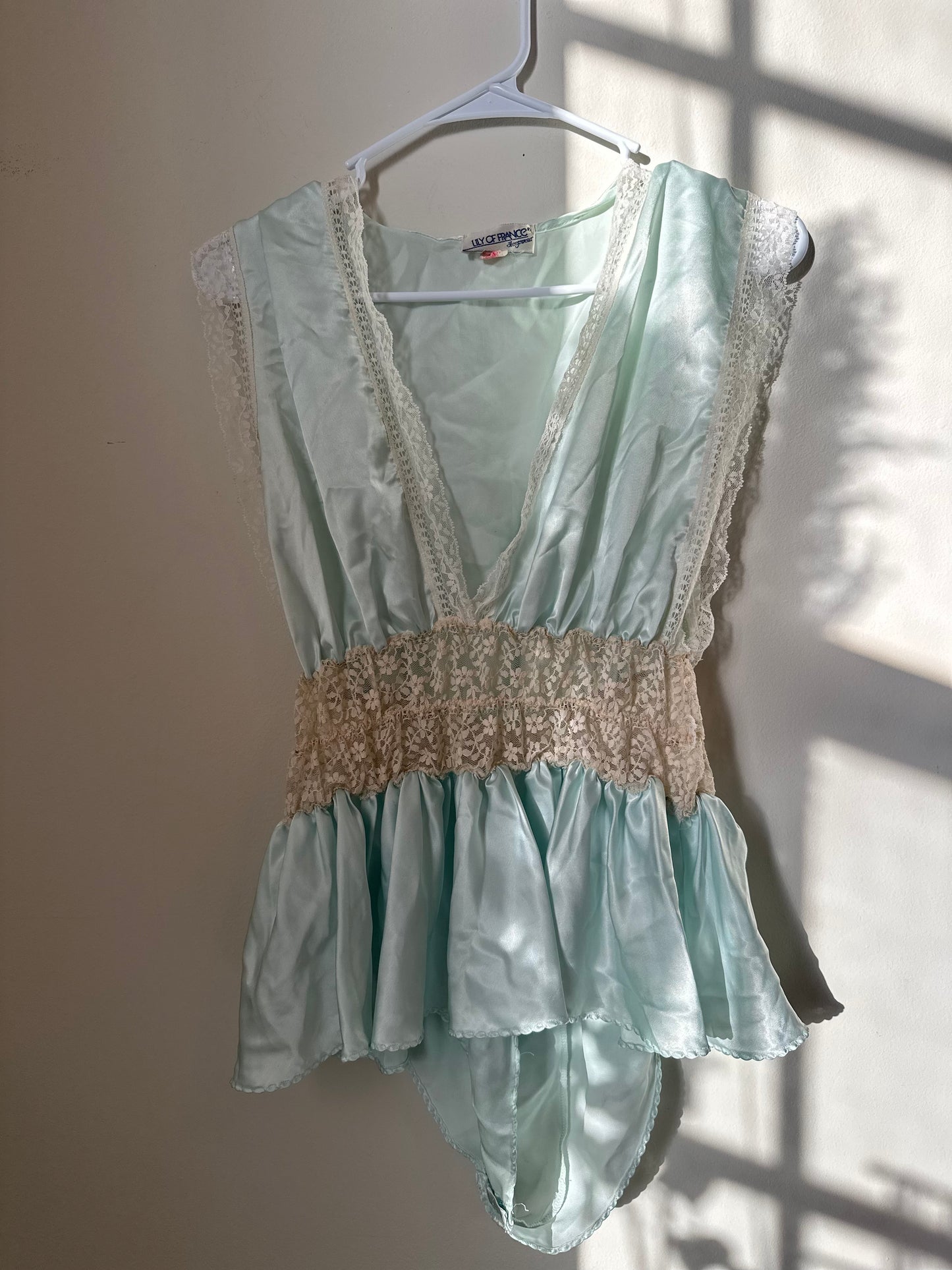 Vintage Lily Of France Sleepwear Romper Small