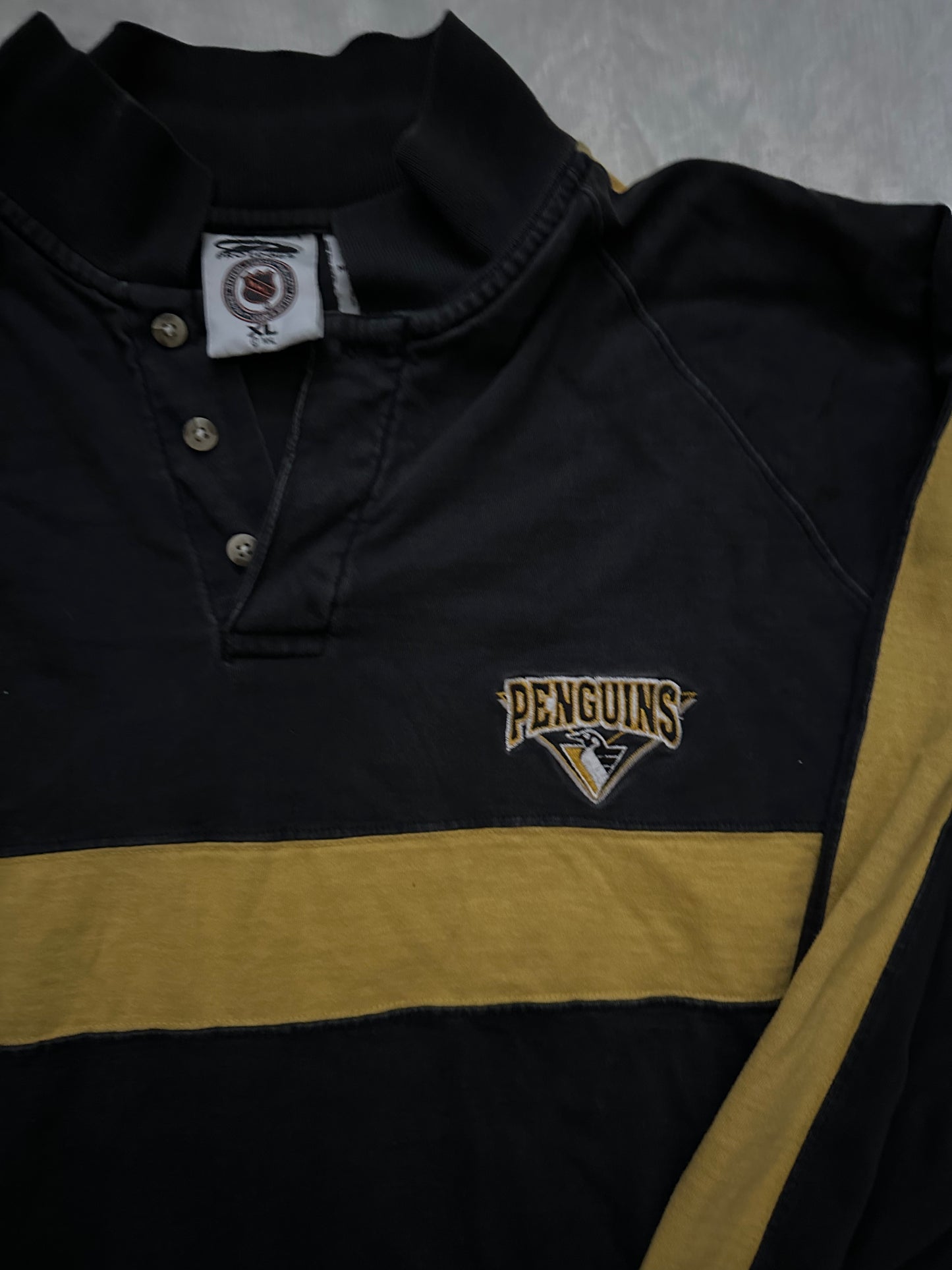 NHL Pittsburgh Penguins Hockey Collared Long Sleeve