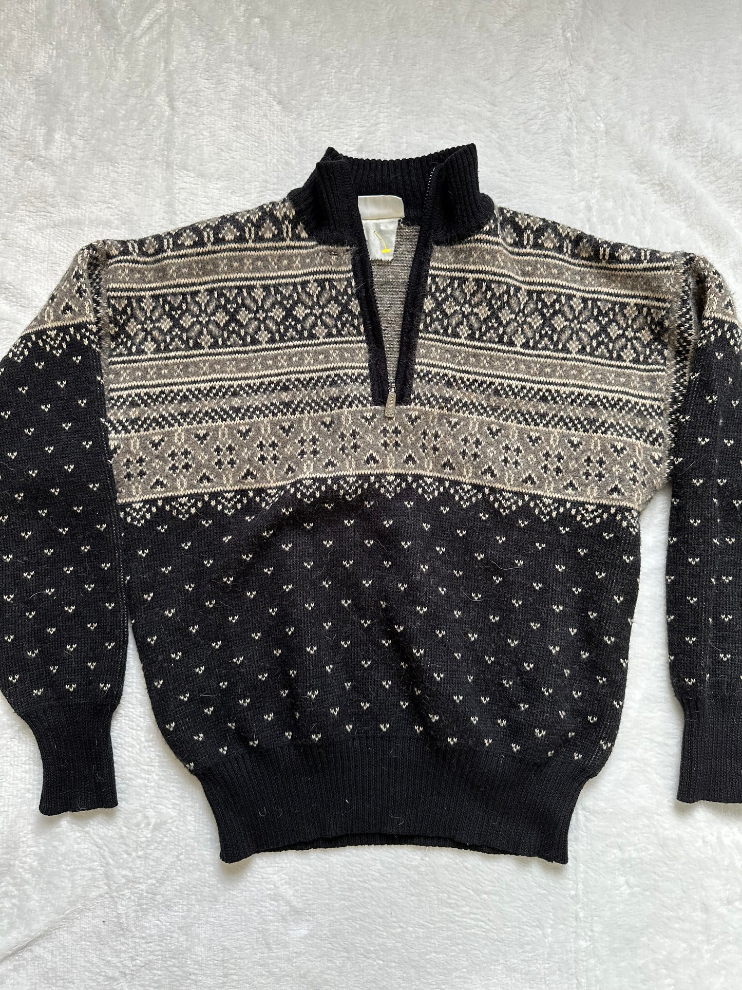 Vintage Meister Quarter Zip Sweater