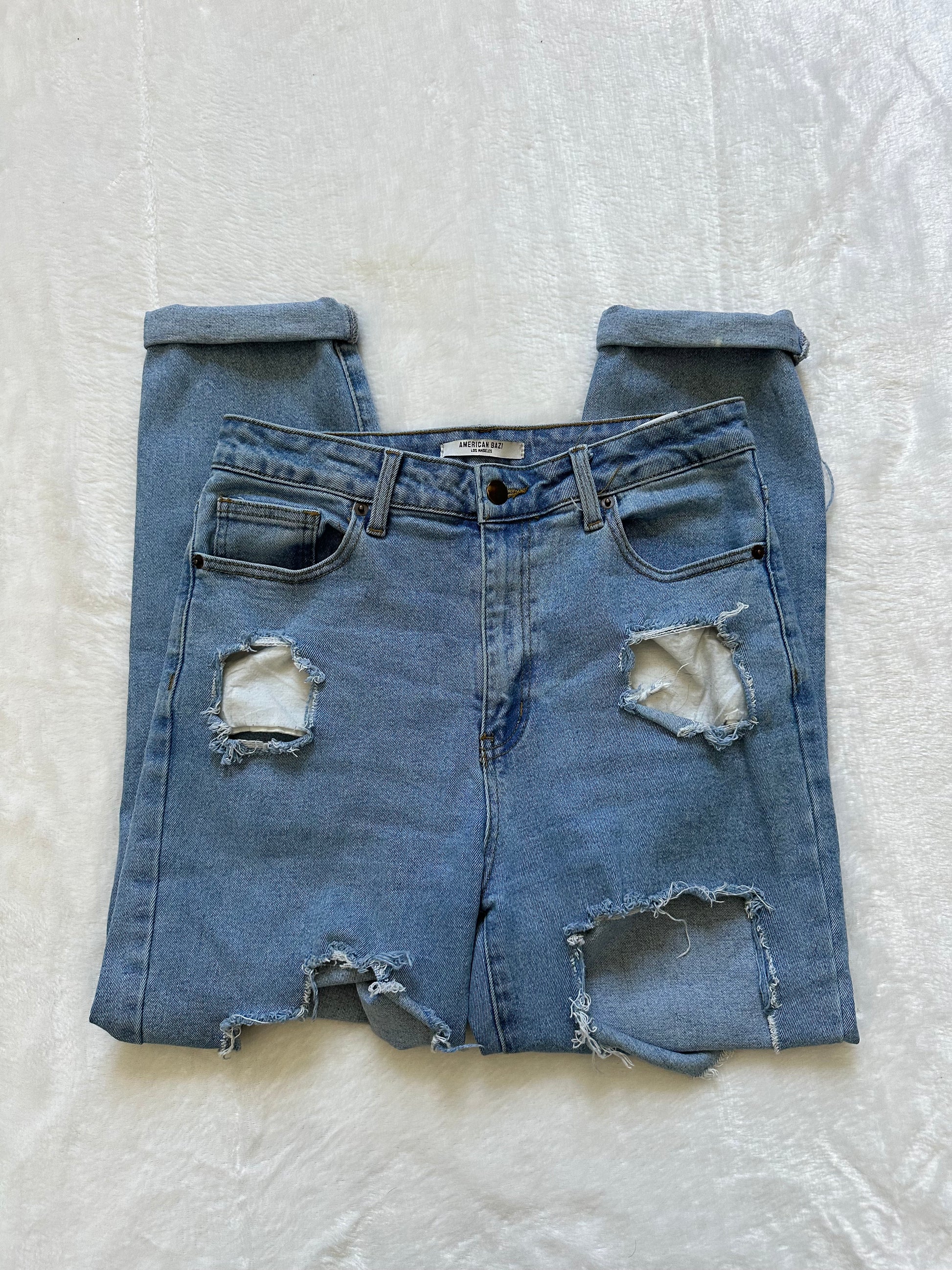 American Bazi Distressed Mom Jeans - Better World Thrift