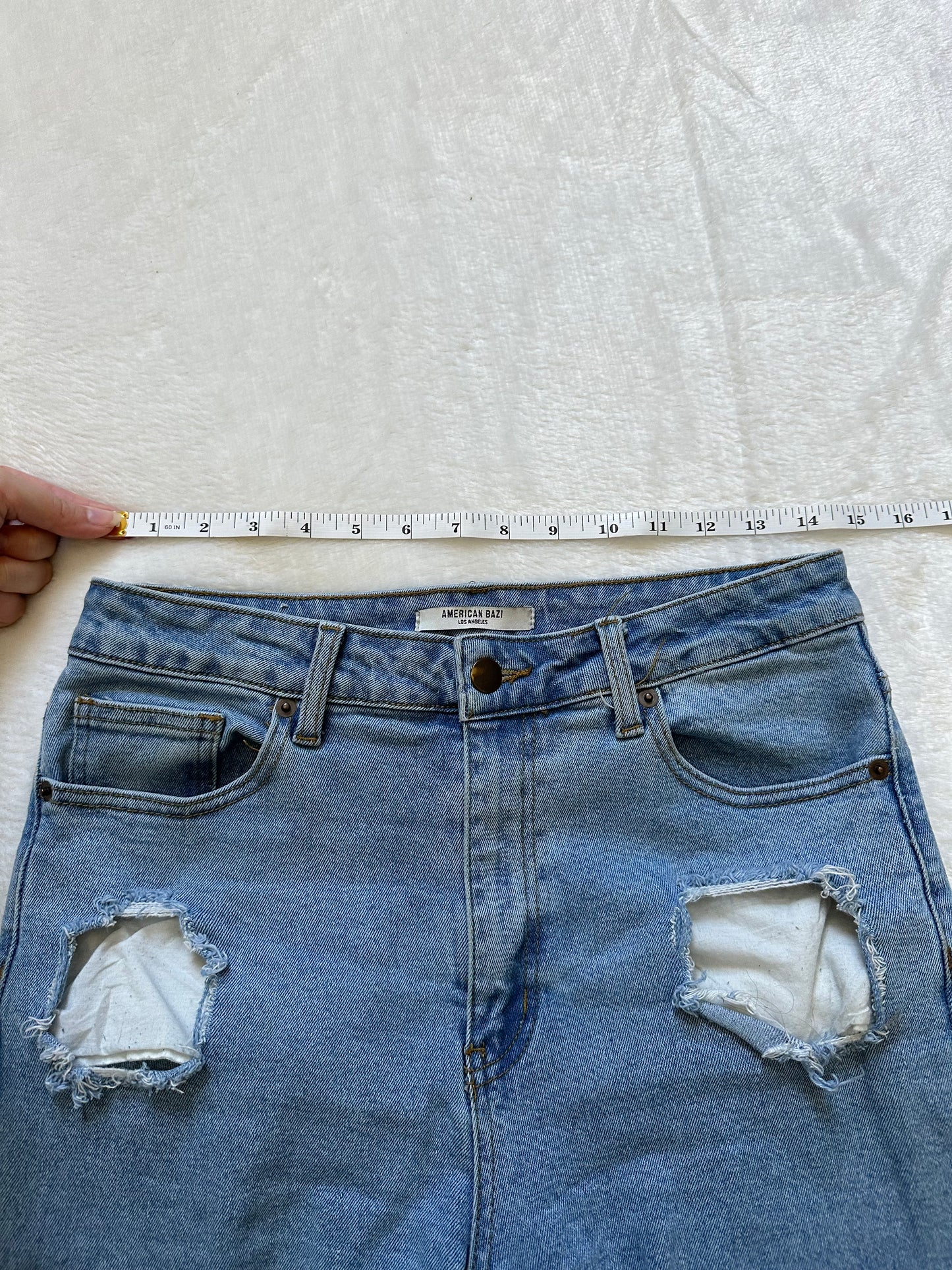 American Bazi Distressed Mom Jeans - Better World Thrift