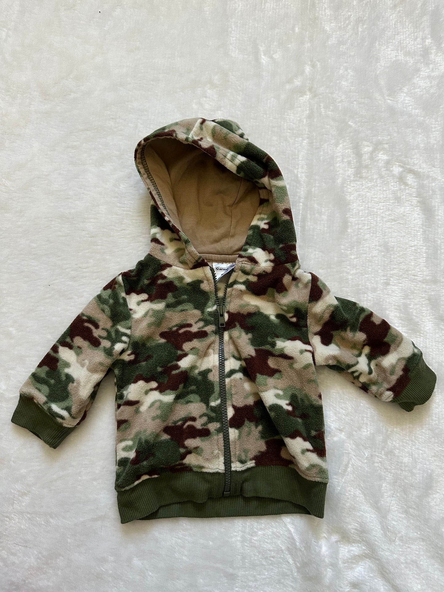 Fleece Camo Hooded Jacket - Better World Thrift