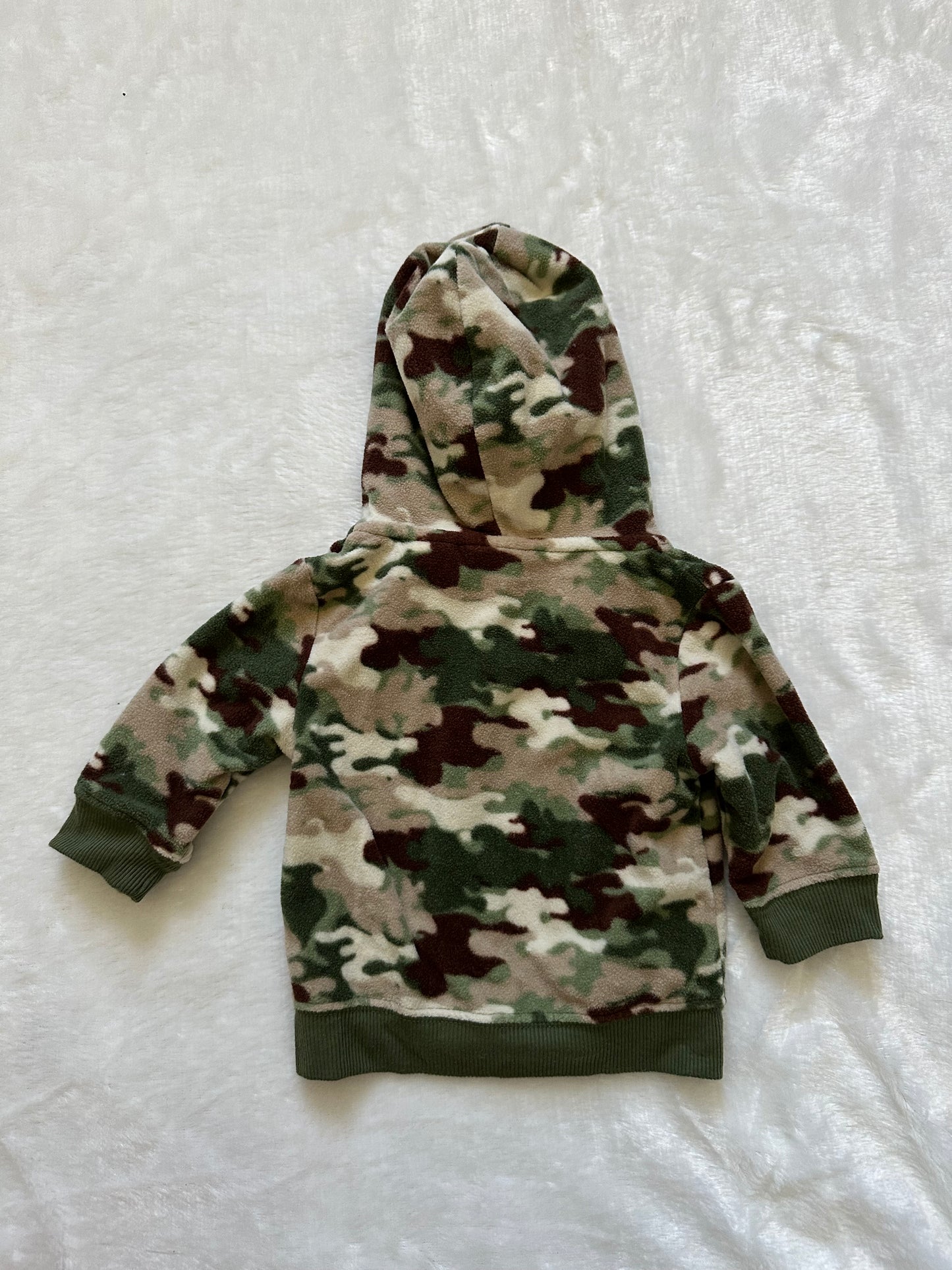 Fleece Camo Hooded Jacket - Better World Thrift