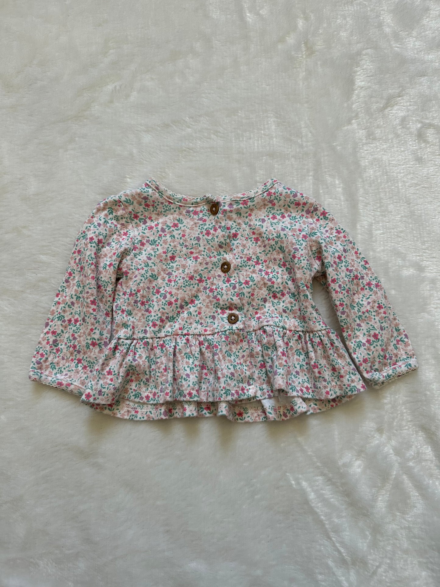 Floral Long Sleeve Baby Blouse - Better World Thrift
