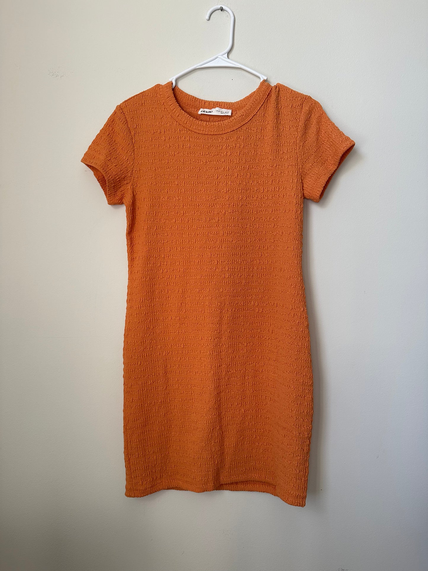 Elodie Short Sleeve Orange Dress