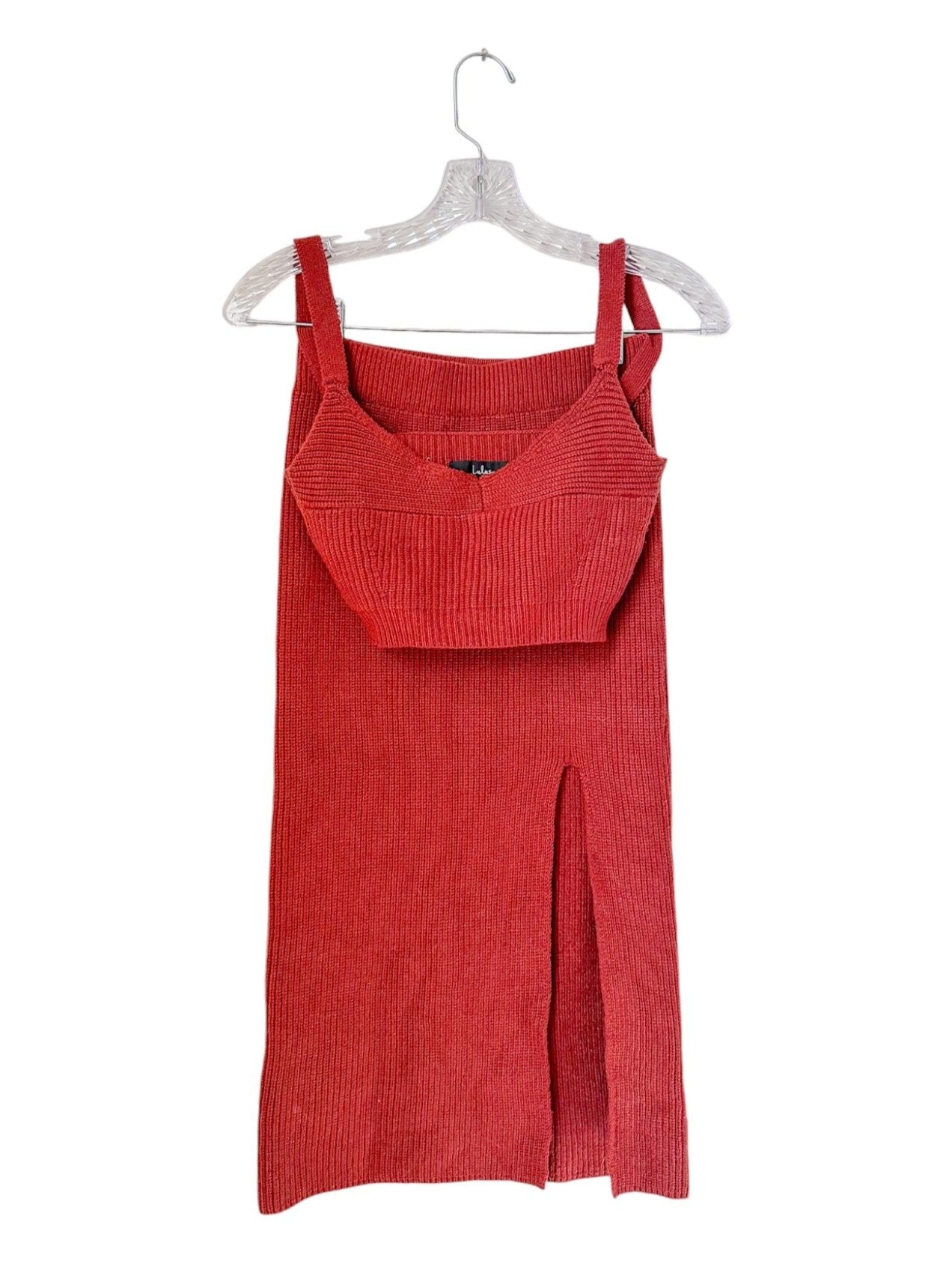 Lulus Knitted Two-piece Tank + Skirt Set, Size S