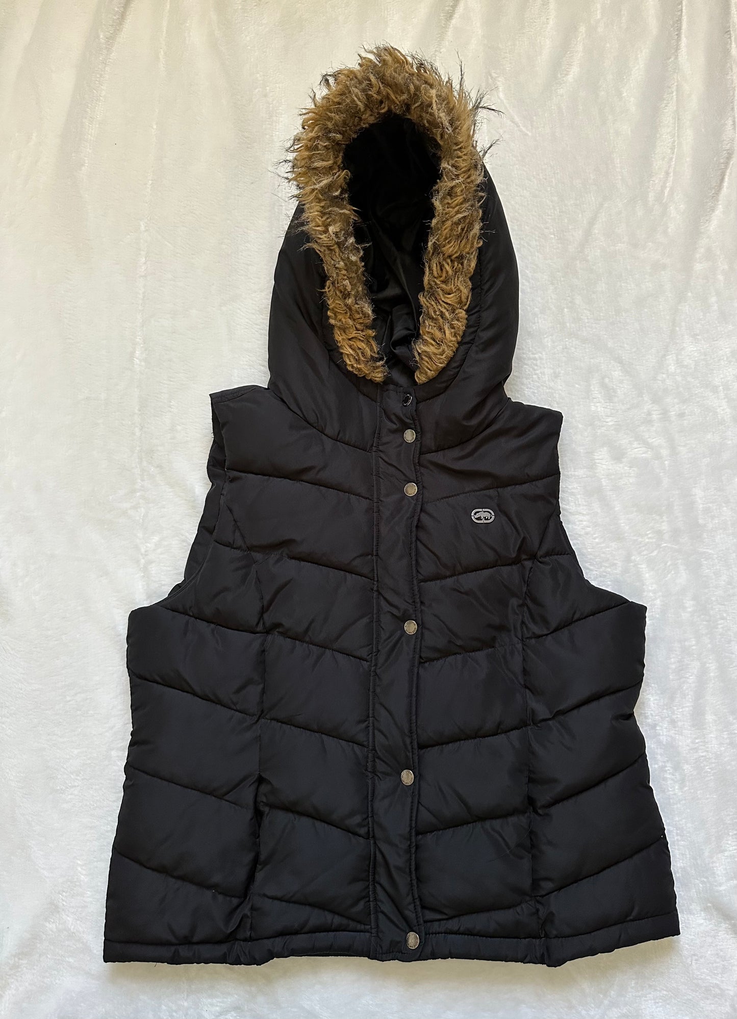 Black Puffer Vest - Better World Thrift