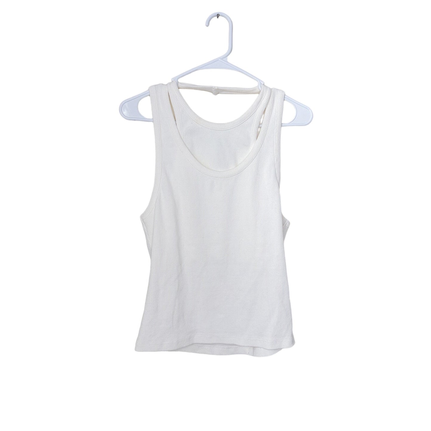 NWT Topshop Double Layered Ribbed Tank, Size 4-6