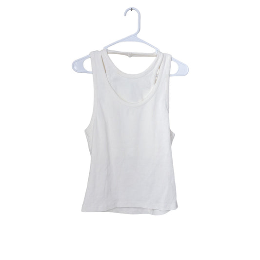 NWT Topshop Double Layered Ribbed Tank, Size 4-6
