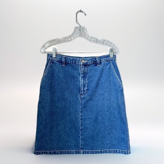 Vintage Eddie Bauer Denim Skirt, Size 8