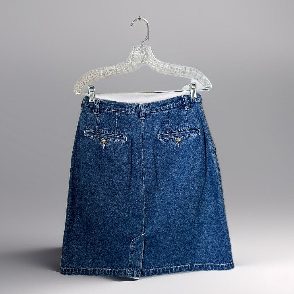 Vintage Eddie Bauer Denim Skirt, Size 8