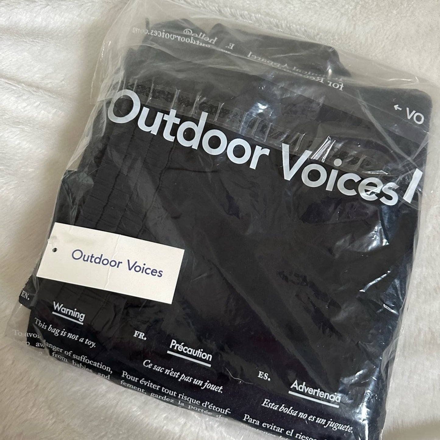 NWT Outdoor Voices Track Pant in Black M