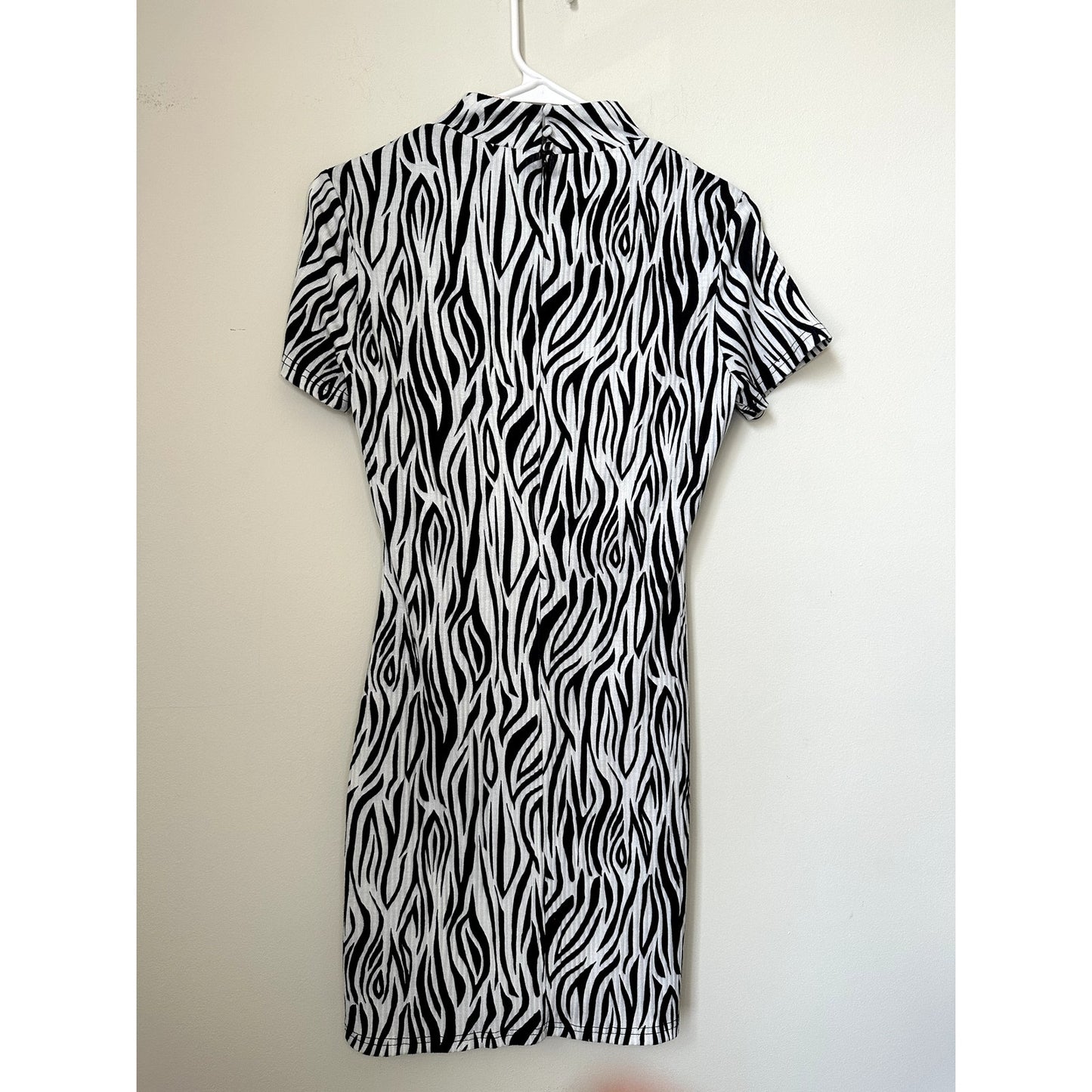 Showpo Zebra Print Mini Dress, Size 8