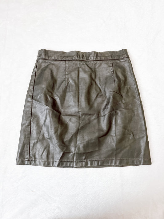 Faux Leather Skirt - Better World Thrift